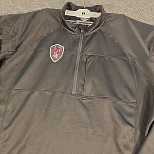 Harley Davidson Mens XL Lightweight Technical Pullover Sweatshirt Embroidered